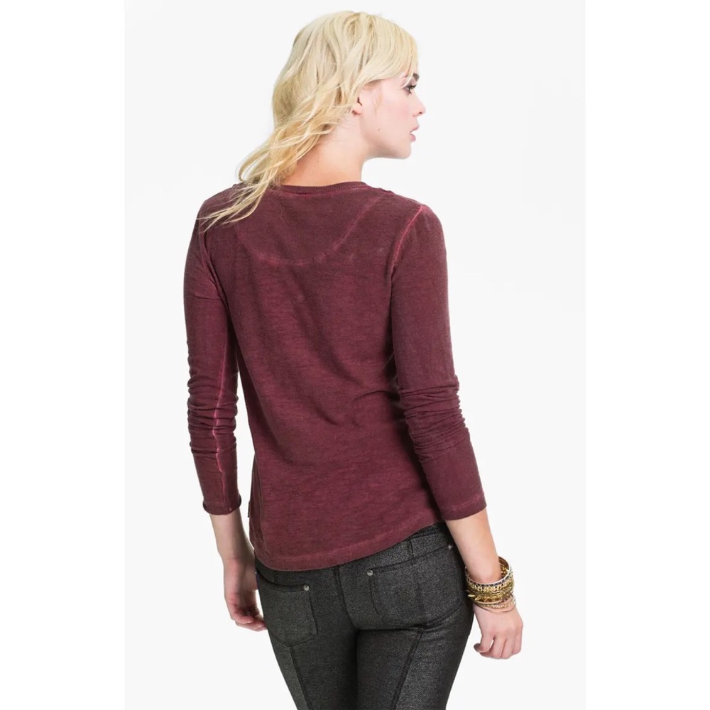 Free People Tiger Eyes Sequin Henley - Picture 2 of 7